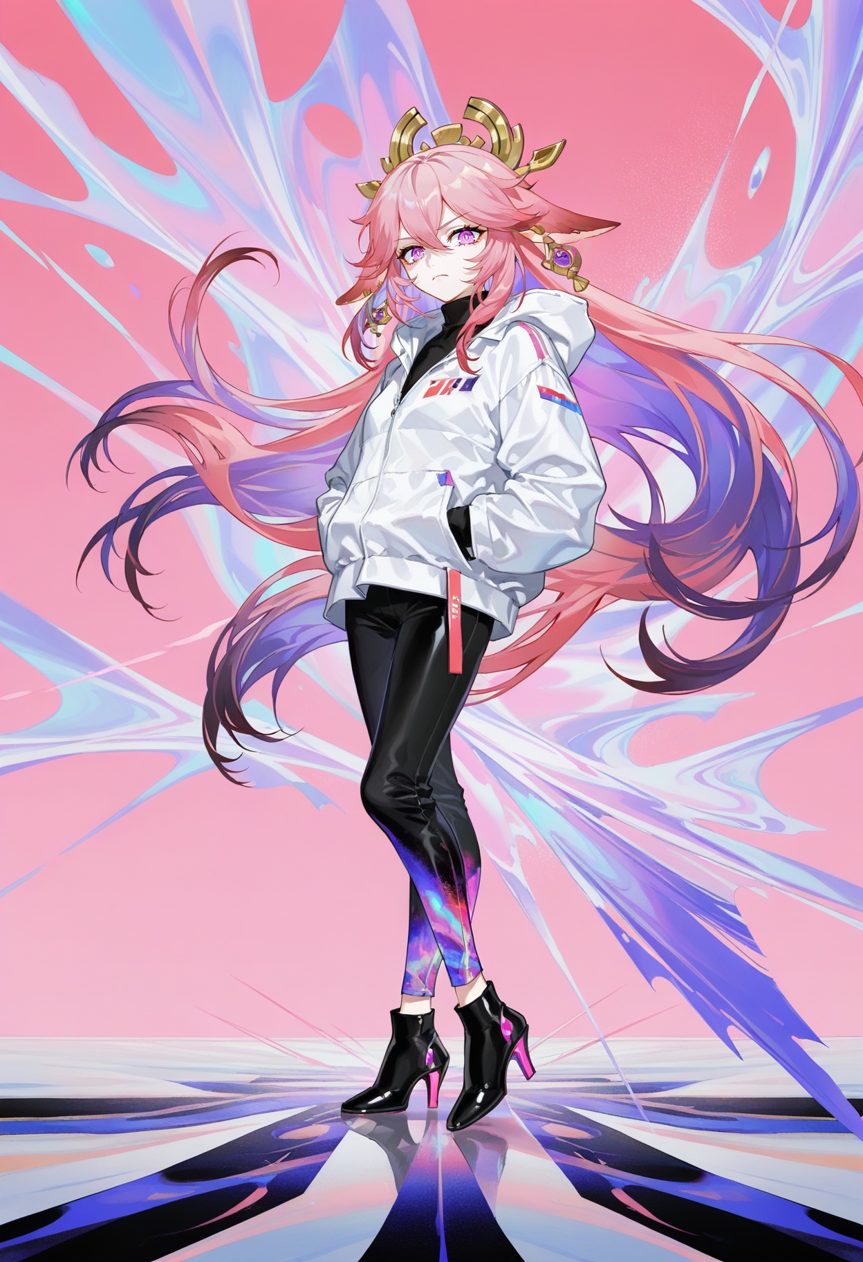 1girl,  yae miko,  genshin impact on Tensor.Art