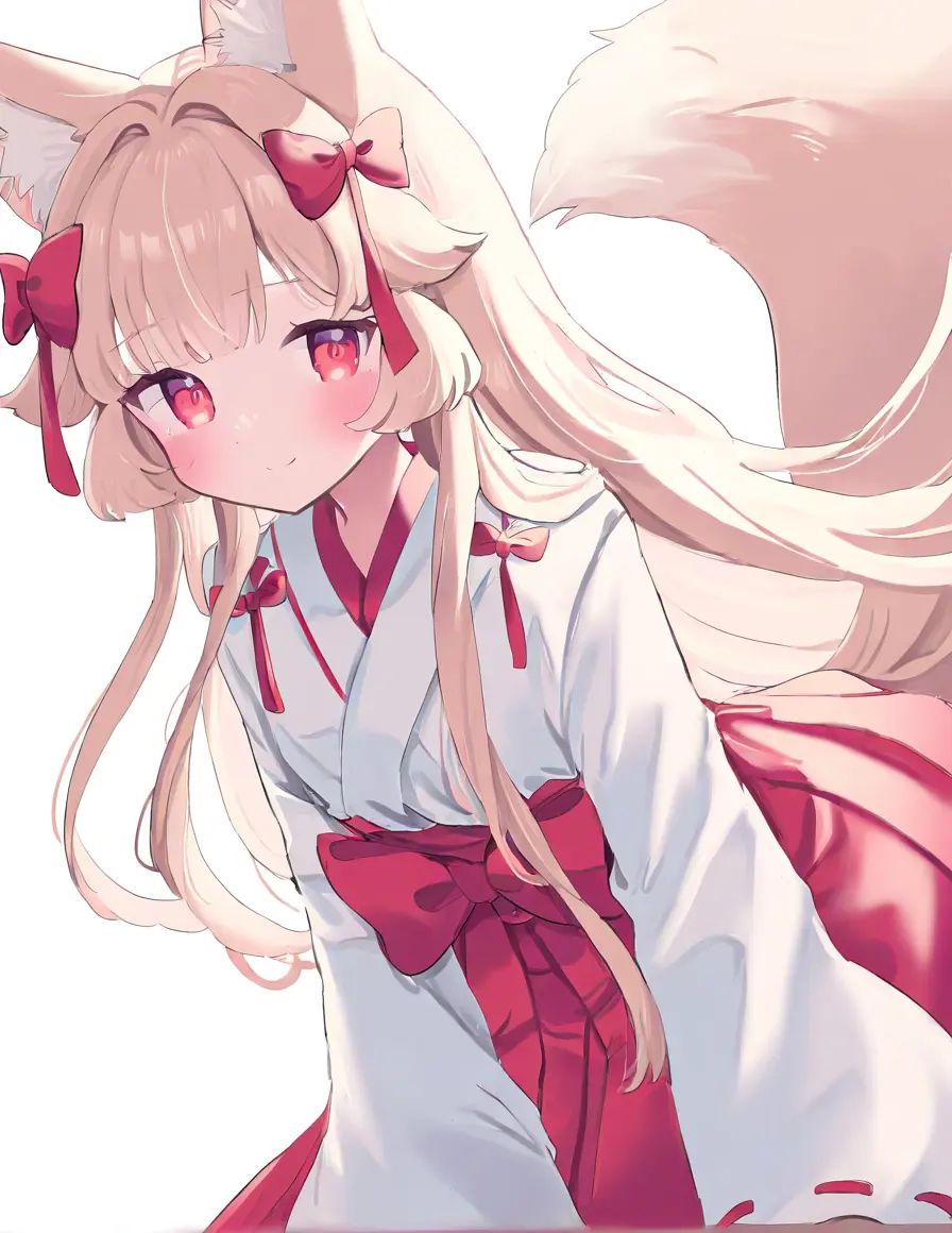 molifox,  1girl,  bow on Tensor.Art