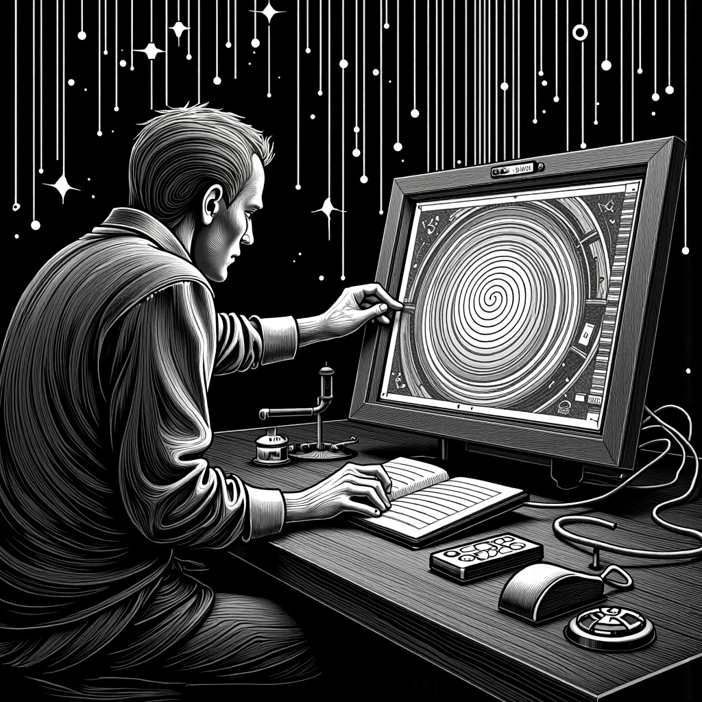 monochrome,  lineart,  dark on Tensor.Art