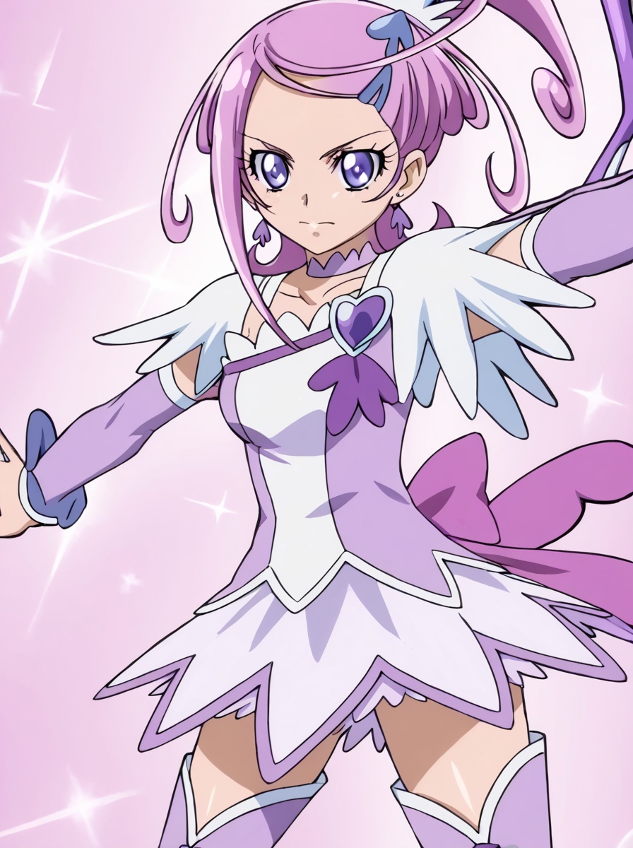 curesword,  large breasts,  holding weapon on Tensor.Art