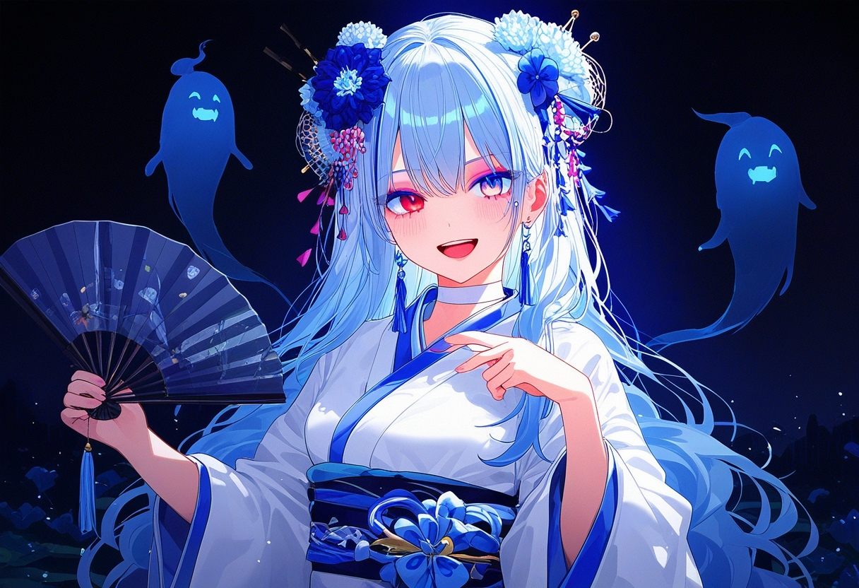1girl,  dark,  ghost on Tensor.Art