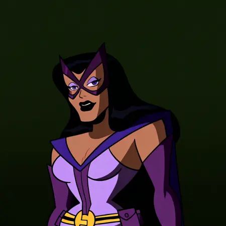 long purple gloves,  mature woman,  Black lipstick on Tensor.Art