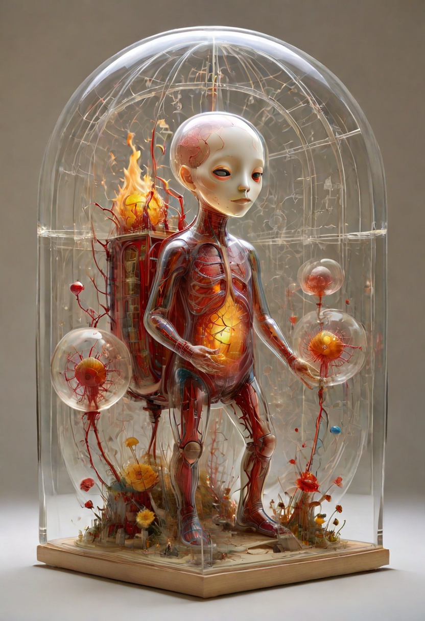 jiqiren-toushi,  transparent,  You can see the internal structure on Tensor.Art