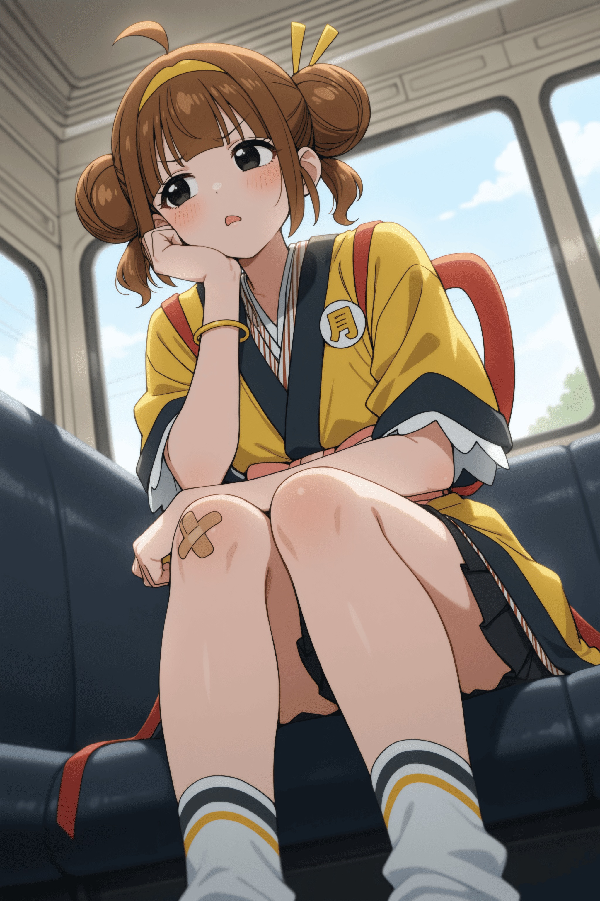 1girl,  imadake tsukimi tabemi,  brown hair on Tensor.Art