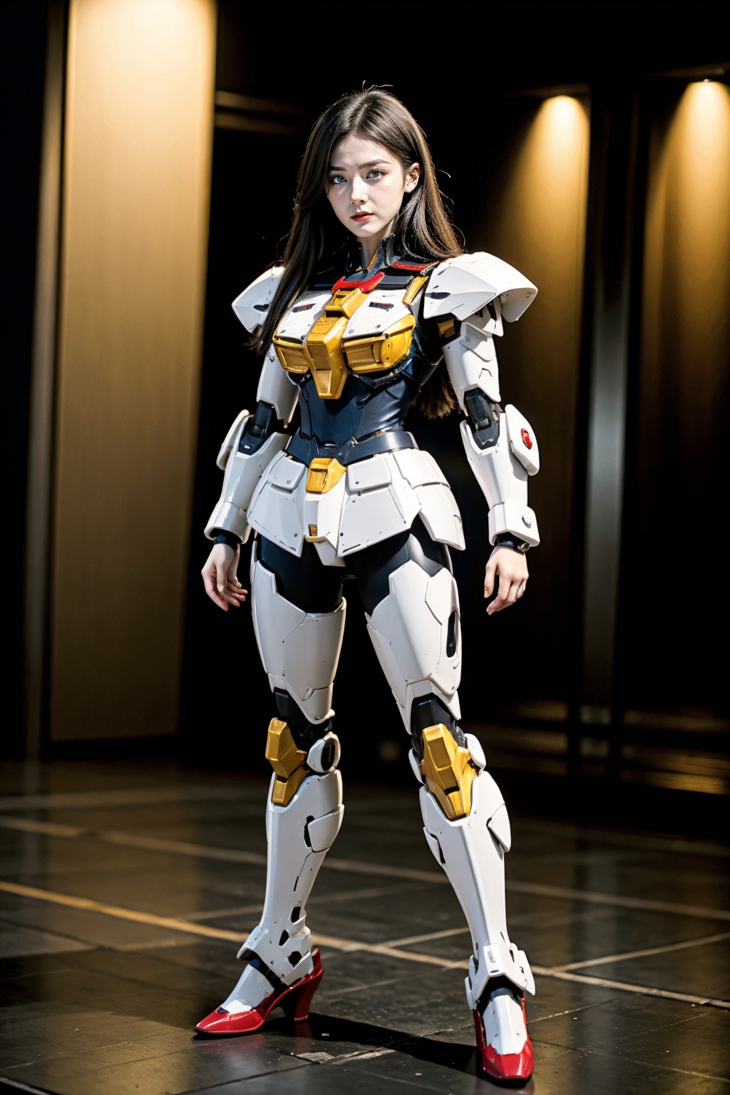 1girl, gundam,