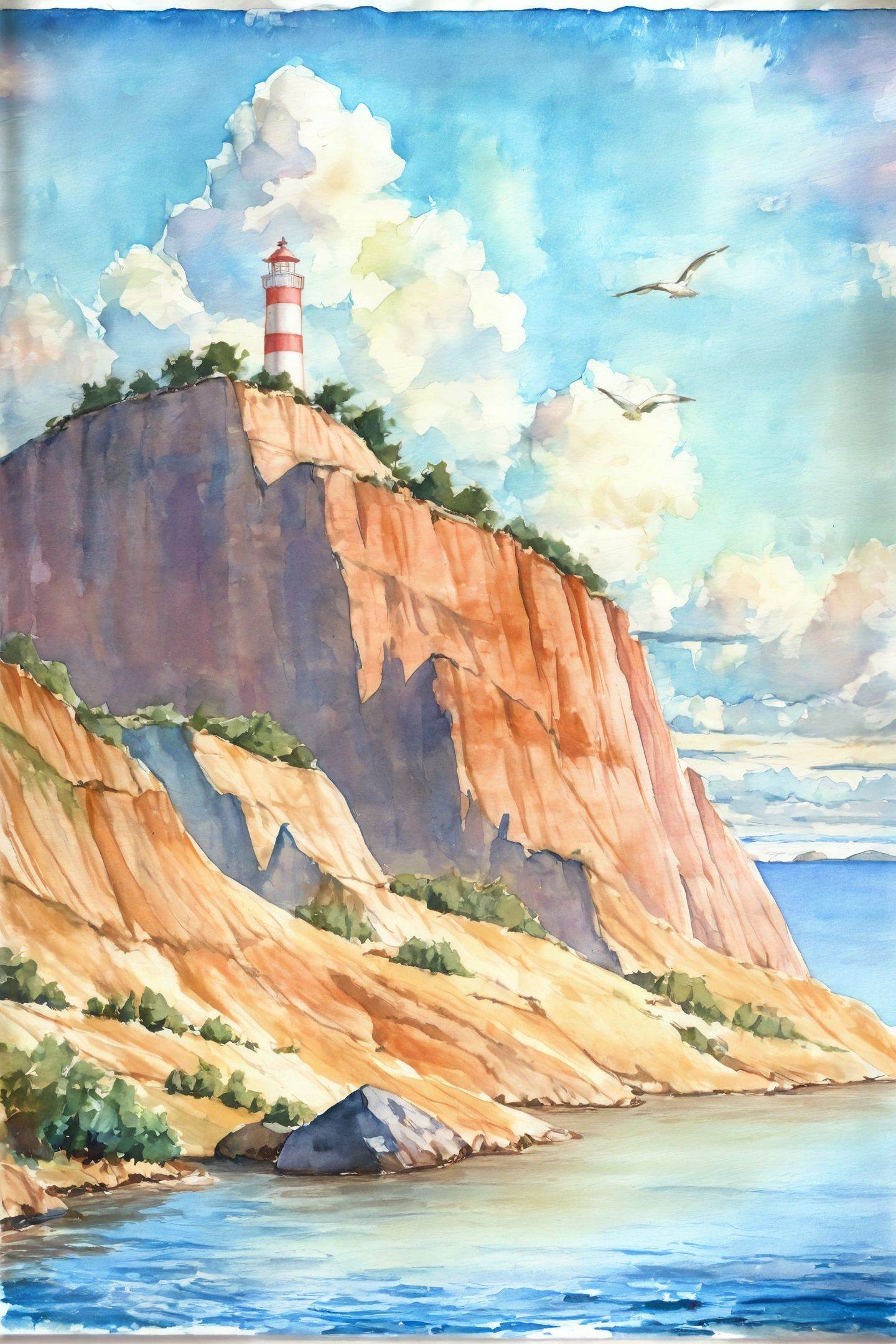 lighthouse,  sky,  outdoors on Tensor.Art
