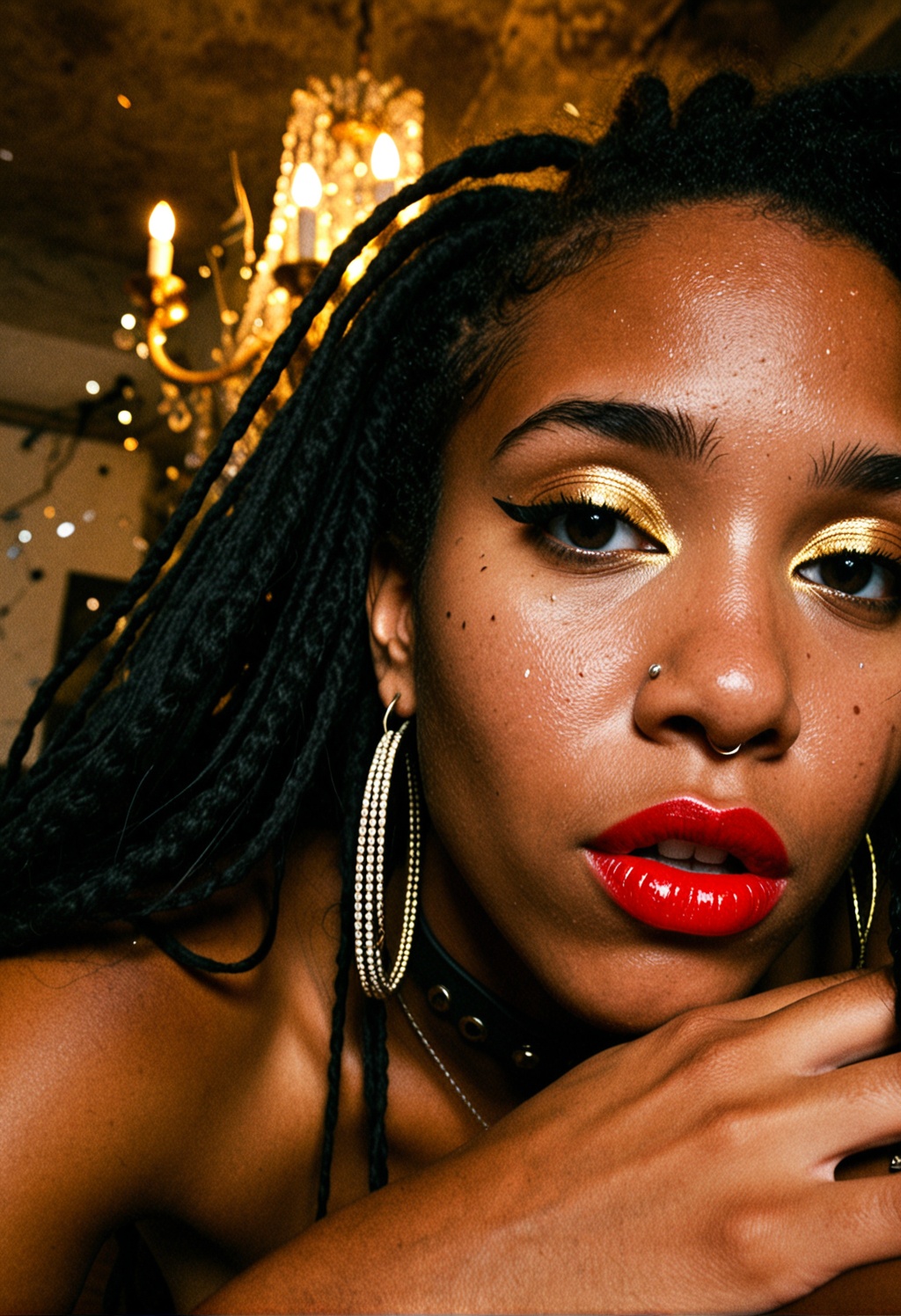 Slow-motion blur,  Patent brows,  Punk icon on Tensor.Art