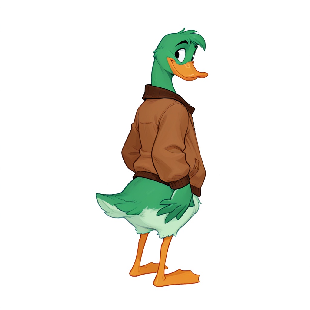 solo,  full body,  duck on Tensor.Art