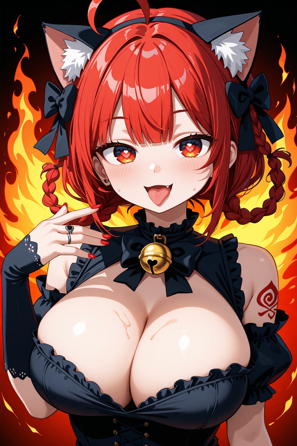 1girl,  ahoge,  animal_ears on Tensor.Art