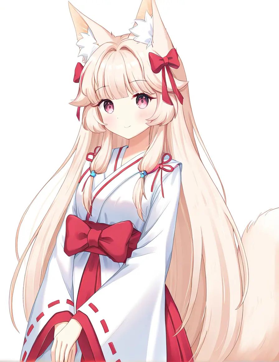 molifox,  1girl,  bow on Tensor.Art