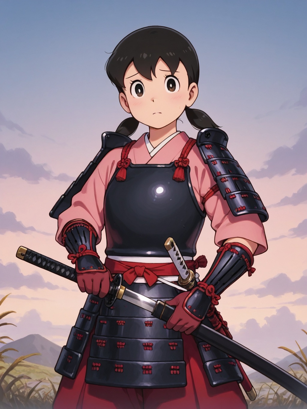 minamoto shizuka,  weapon,  solo on Tensor.Art