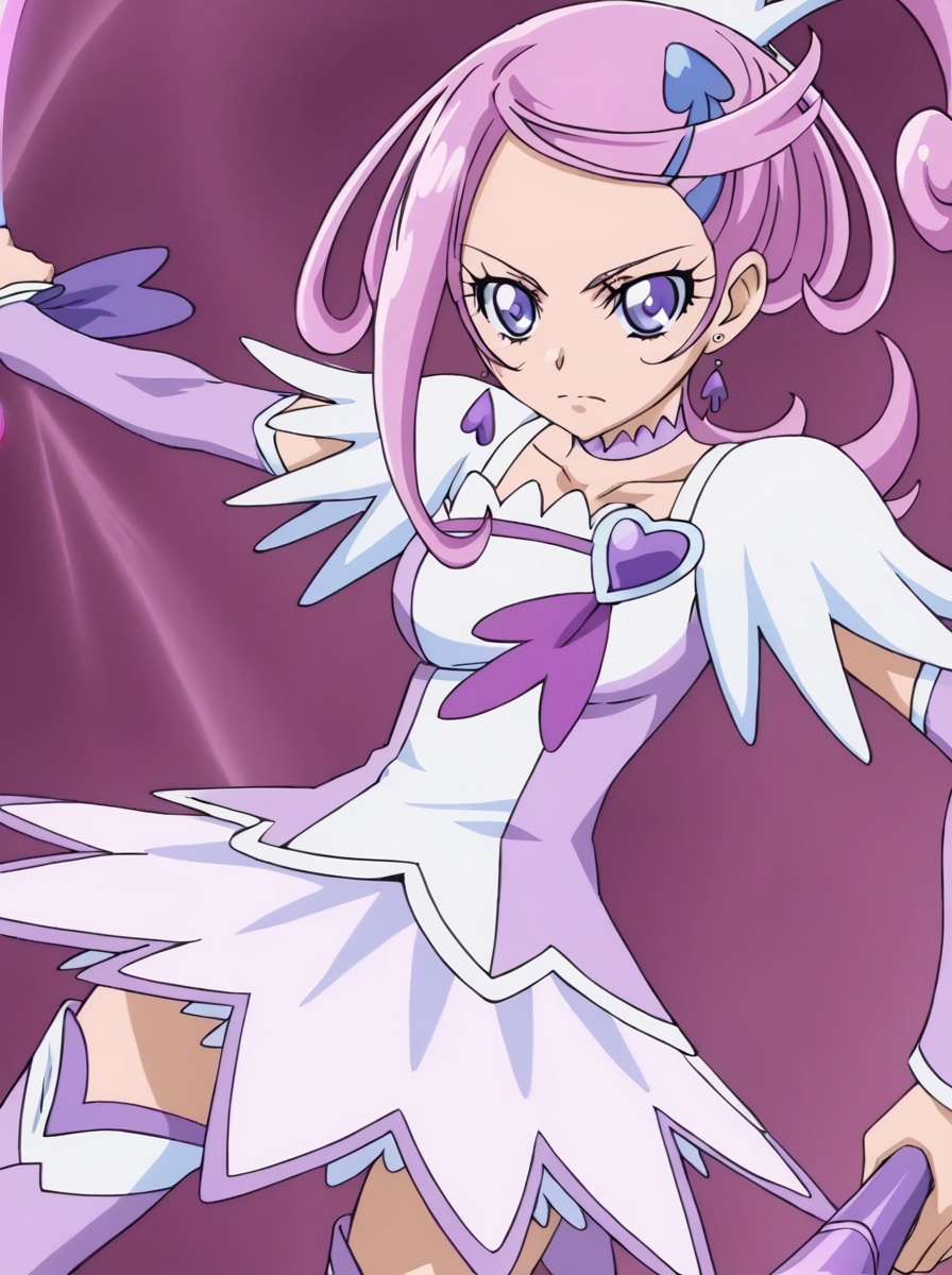 curesword,  large breasts,  holding weapon on Tensor.Art