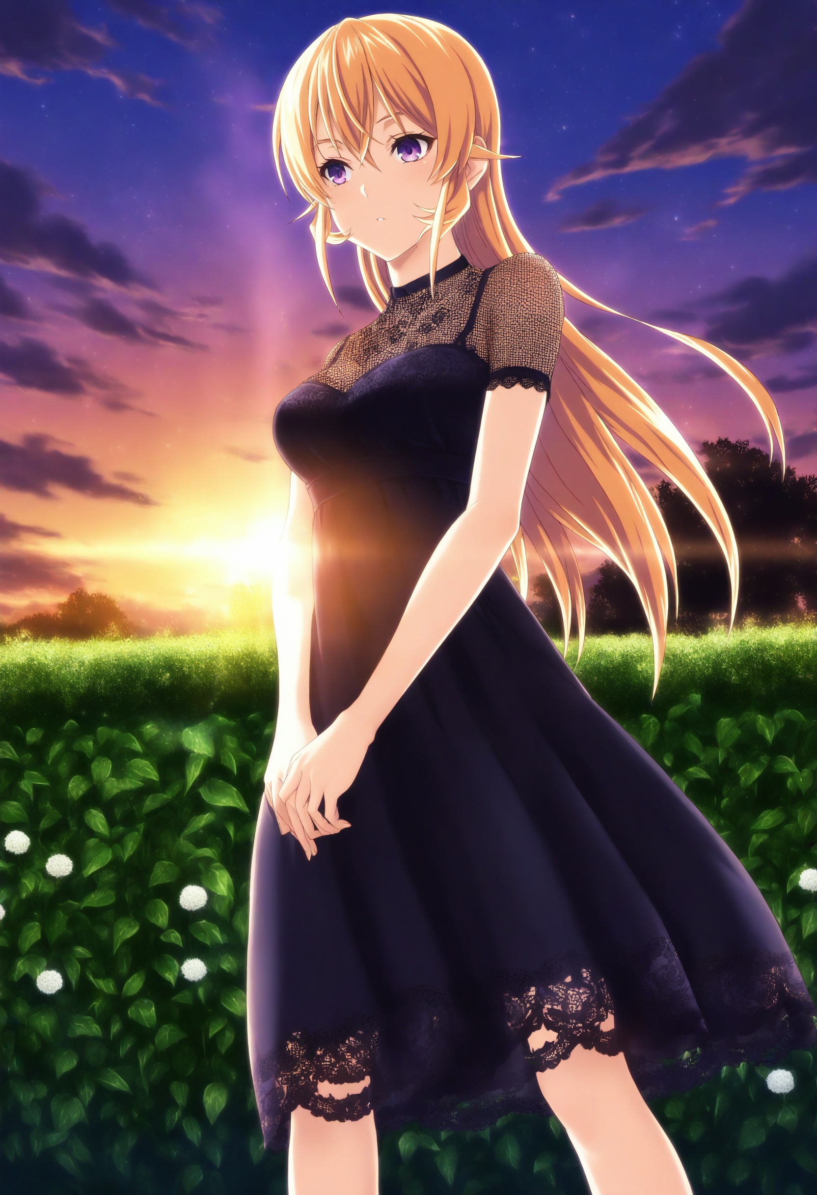 sysdeep_erina,  blonde hair,  purple eyes on Tensor.Art