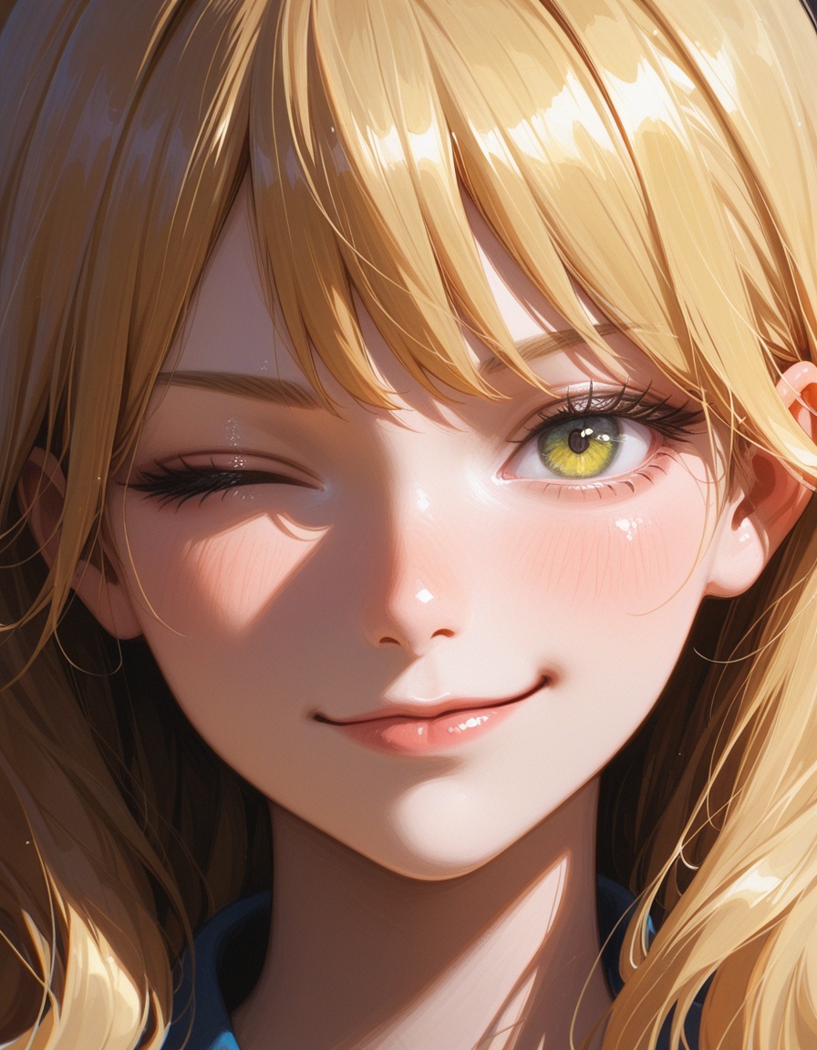1girl,  portrait,  smirk on Tensor.Art