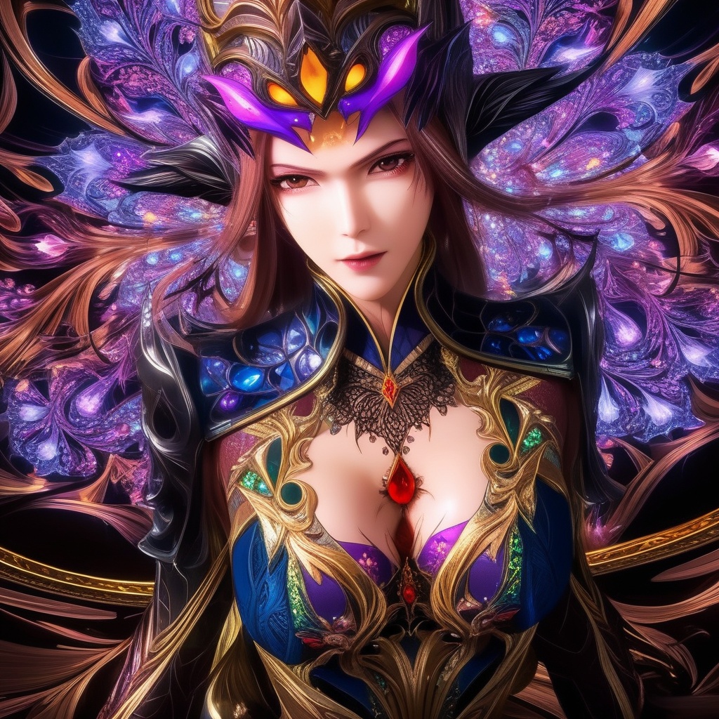 <lora:833-DA-XL-斗罗大陆-比比东-罗刹神:0.8>, (,1girl, ,best quality, ),,,anime,(masterpiece, top quality, best quality, official art, beautiful and aesthetic:1.2), (1girl)	, , (cleavage),, extreme detailed,(fractal art:1.3),colorful, flowers ,highest detailed,()    (cleavage),,  (),