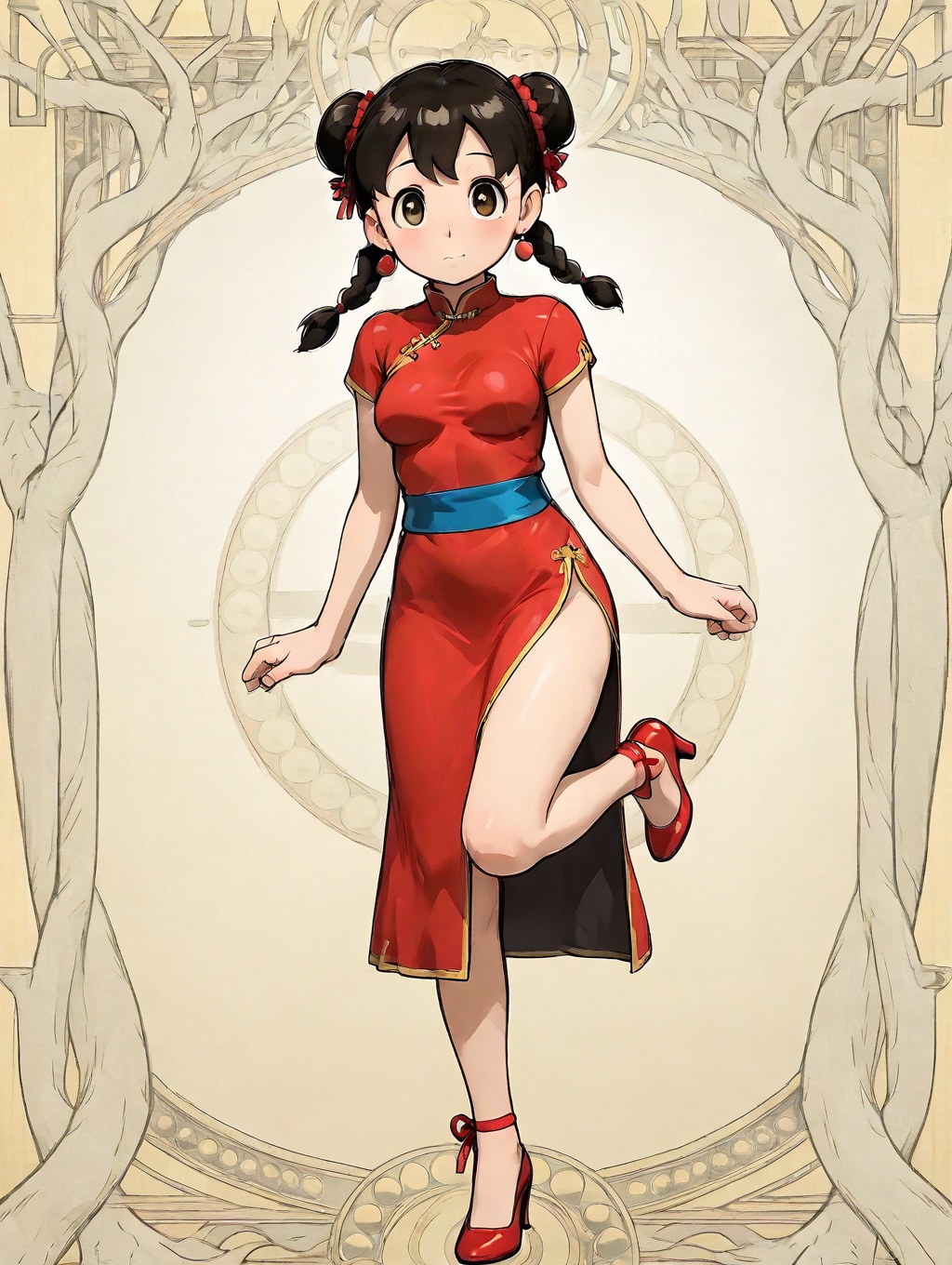 minamoto shizuka,  1girl,  solo on Tensor.Art
