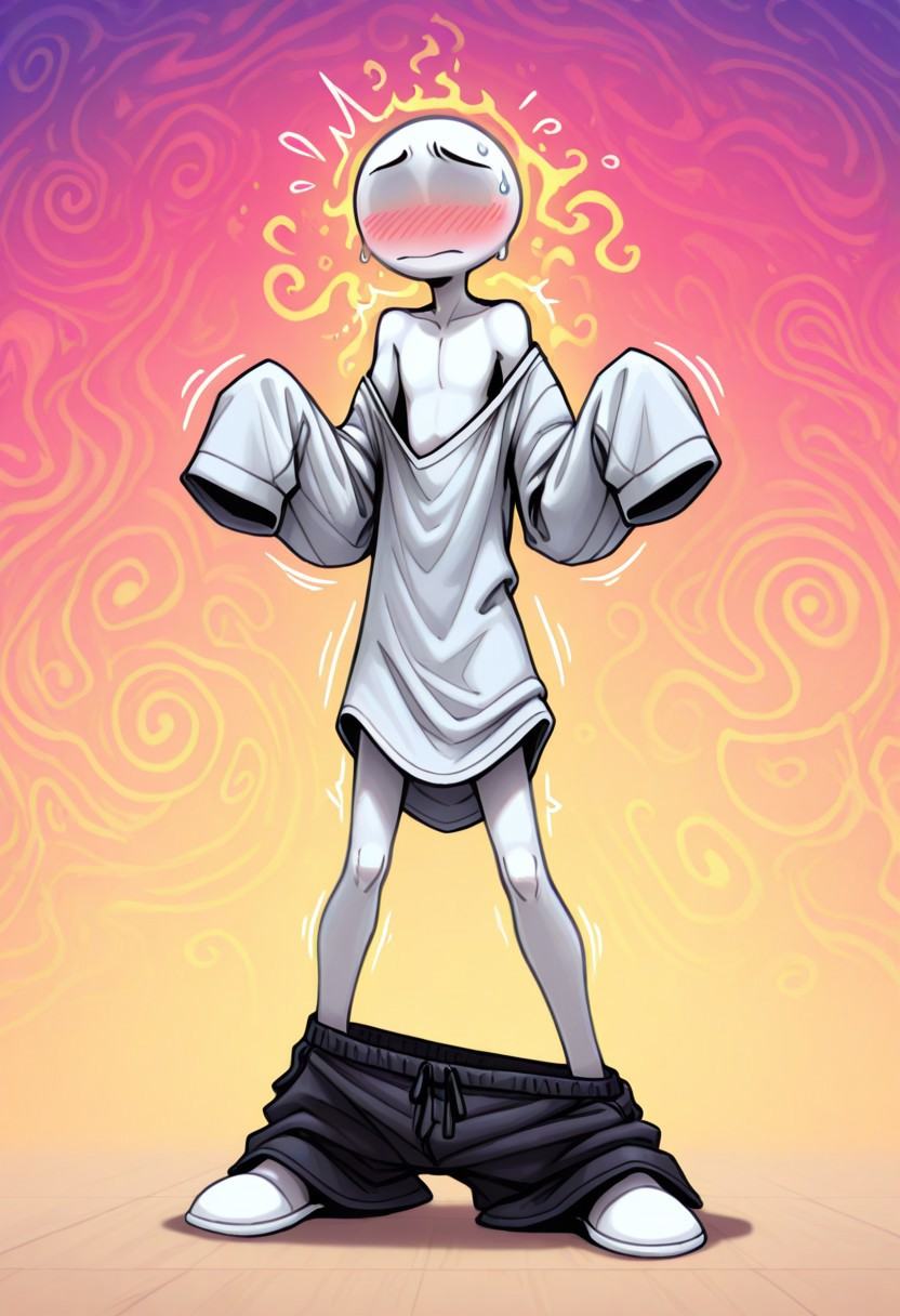 Shrinking,  oversized clothes,  loose clothes on Tensor.Art