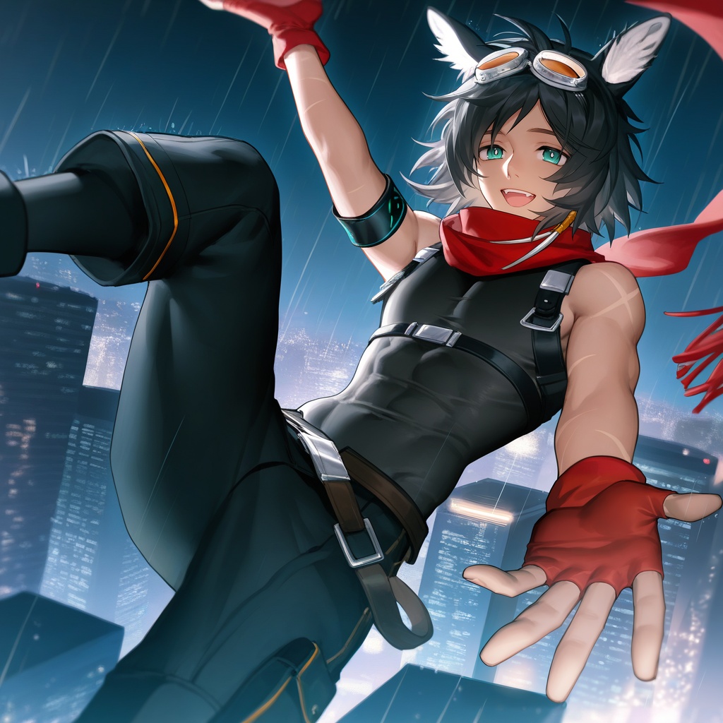 1boy,  solo,  courier \(arknights\) on Tensor.Art