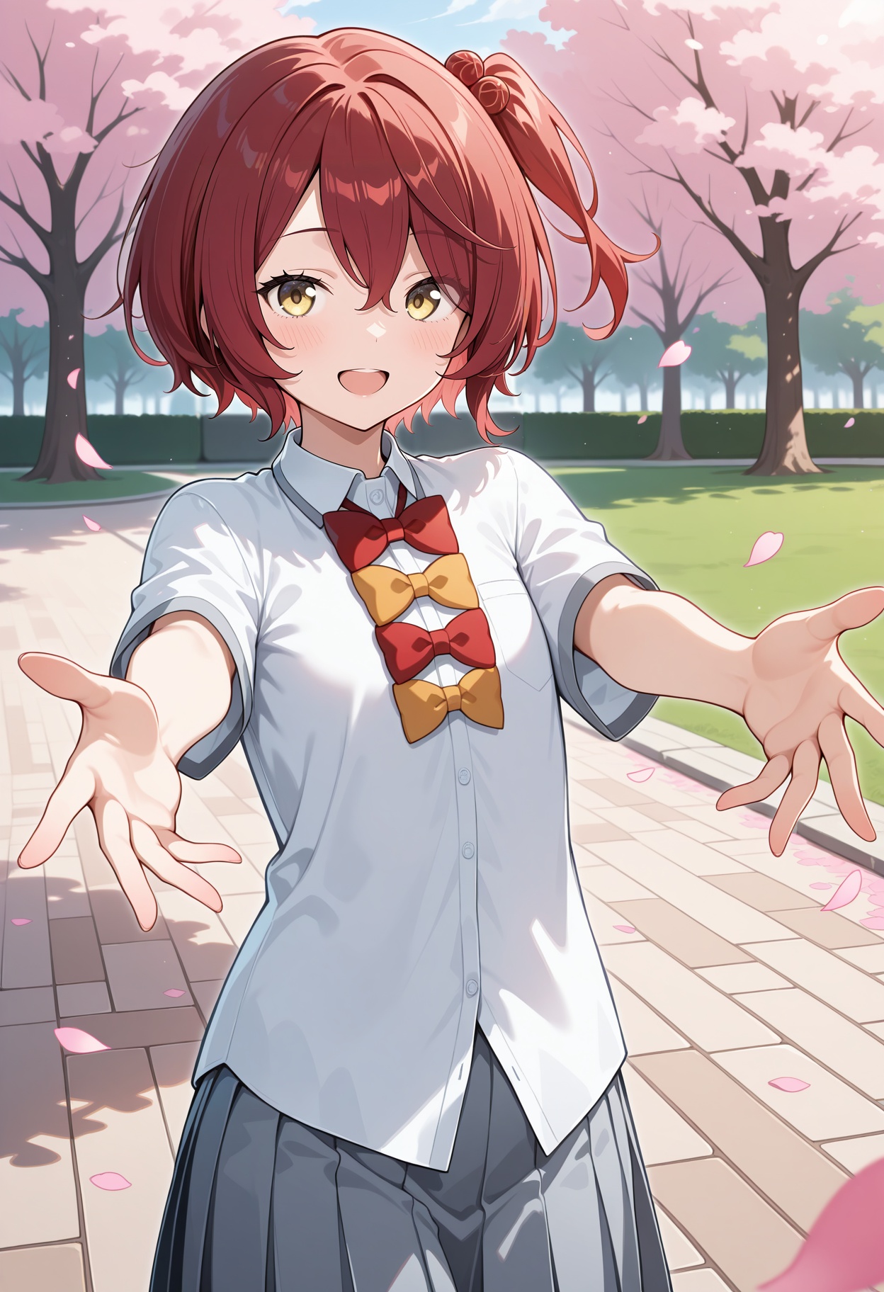 aakomari,  short hair,  red hair on Tensor.Art