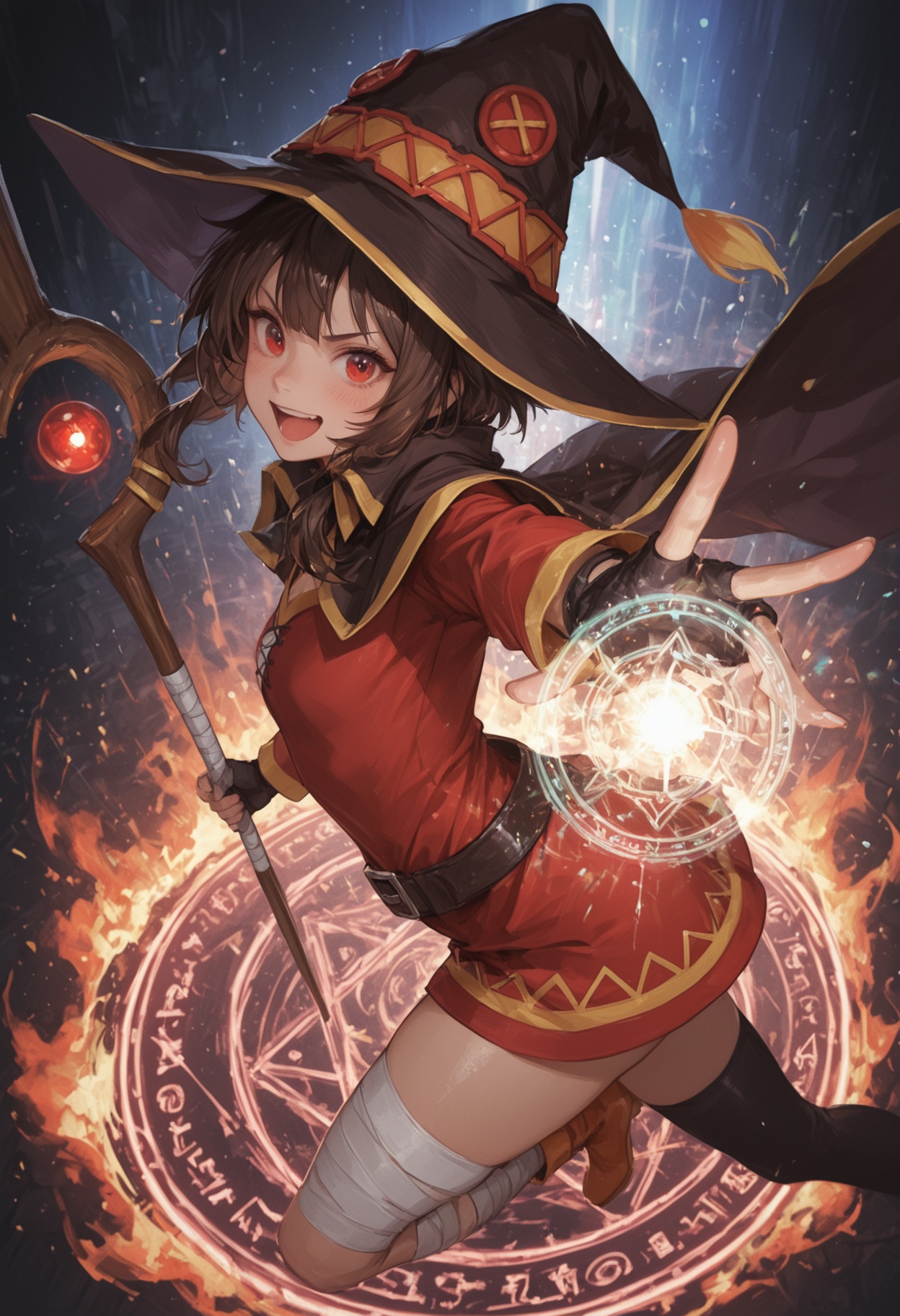 1girl,  megumin,  magic on Tensor.Art