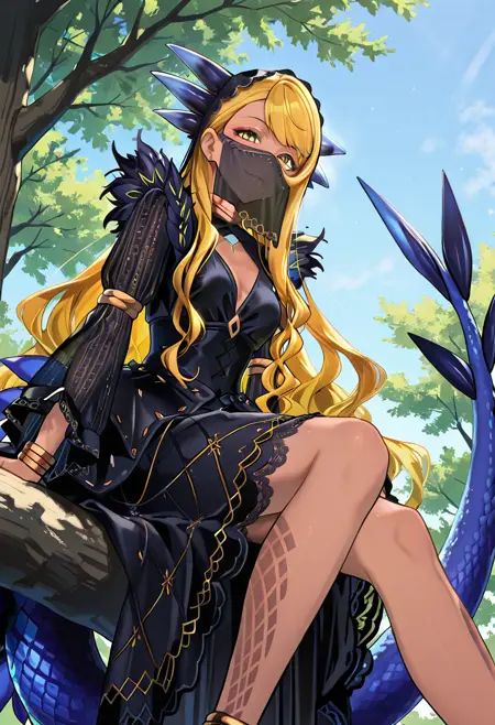 1girl,  Vritra,  blonde hair on Tensor.Art