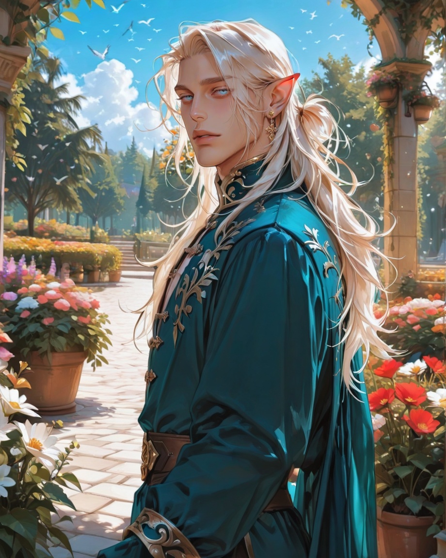 male focus,  solo,  mature on Tensor.Art