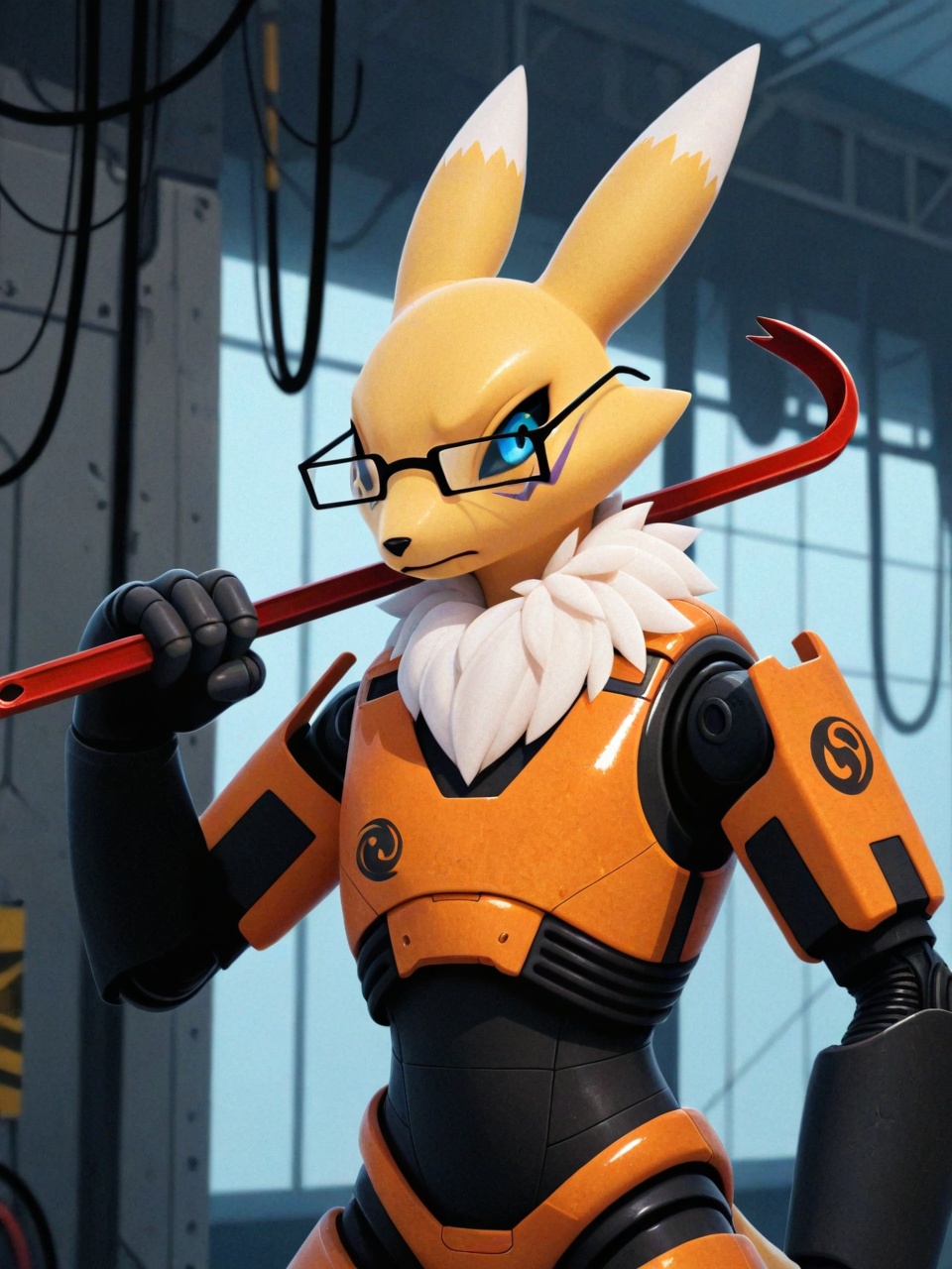 solo gordon freeman,  [:renamon:0.06],  half-length portrait on Tensor.Art