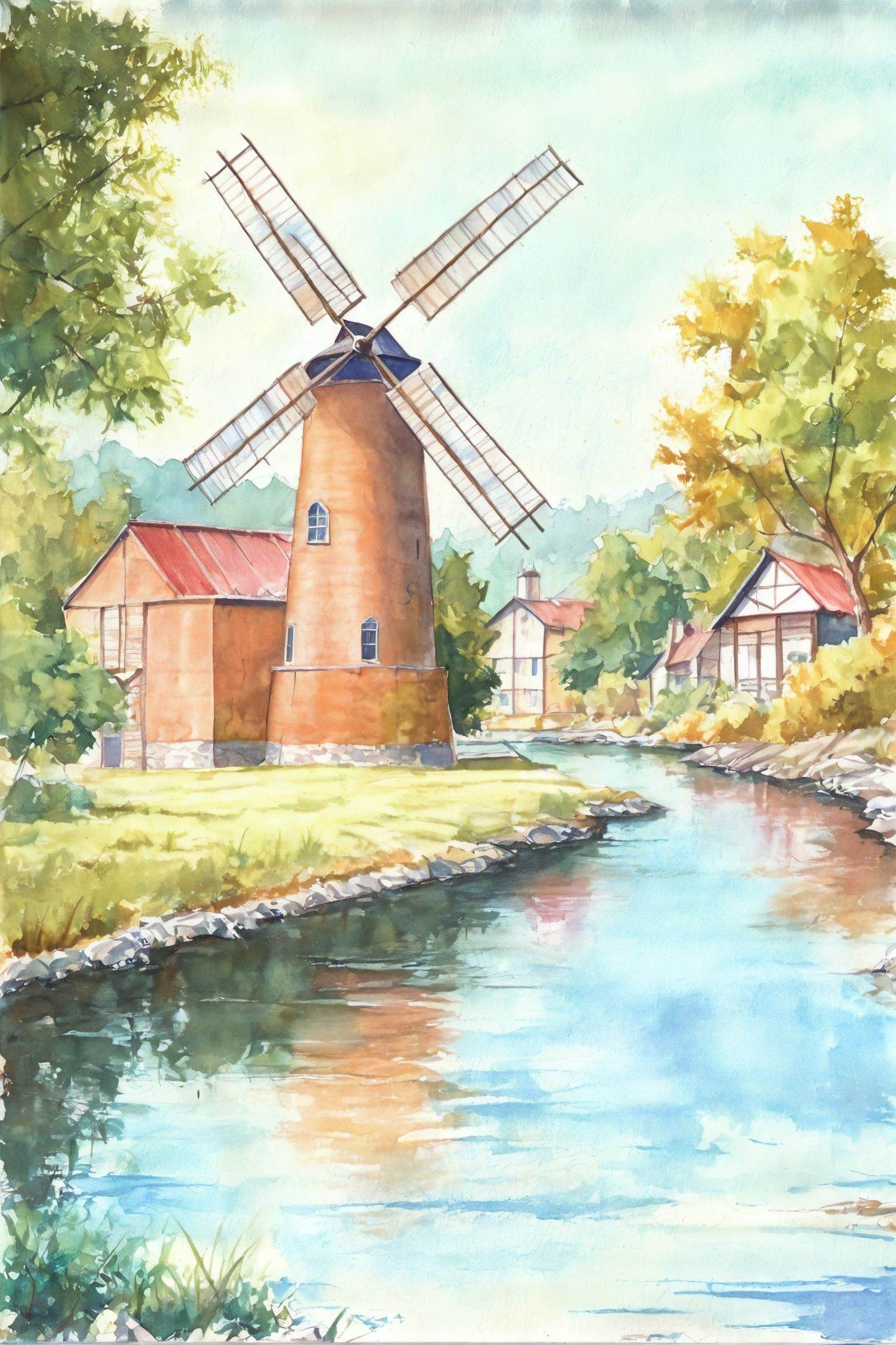 no humans,  traditional media,  scenery on Tensor.Art