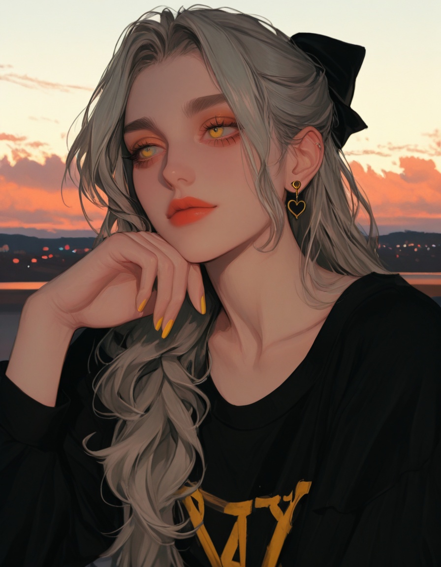 dynamic pose,  detailed background,  mature on Tensor.Art
