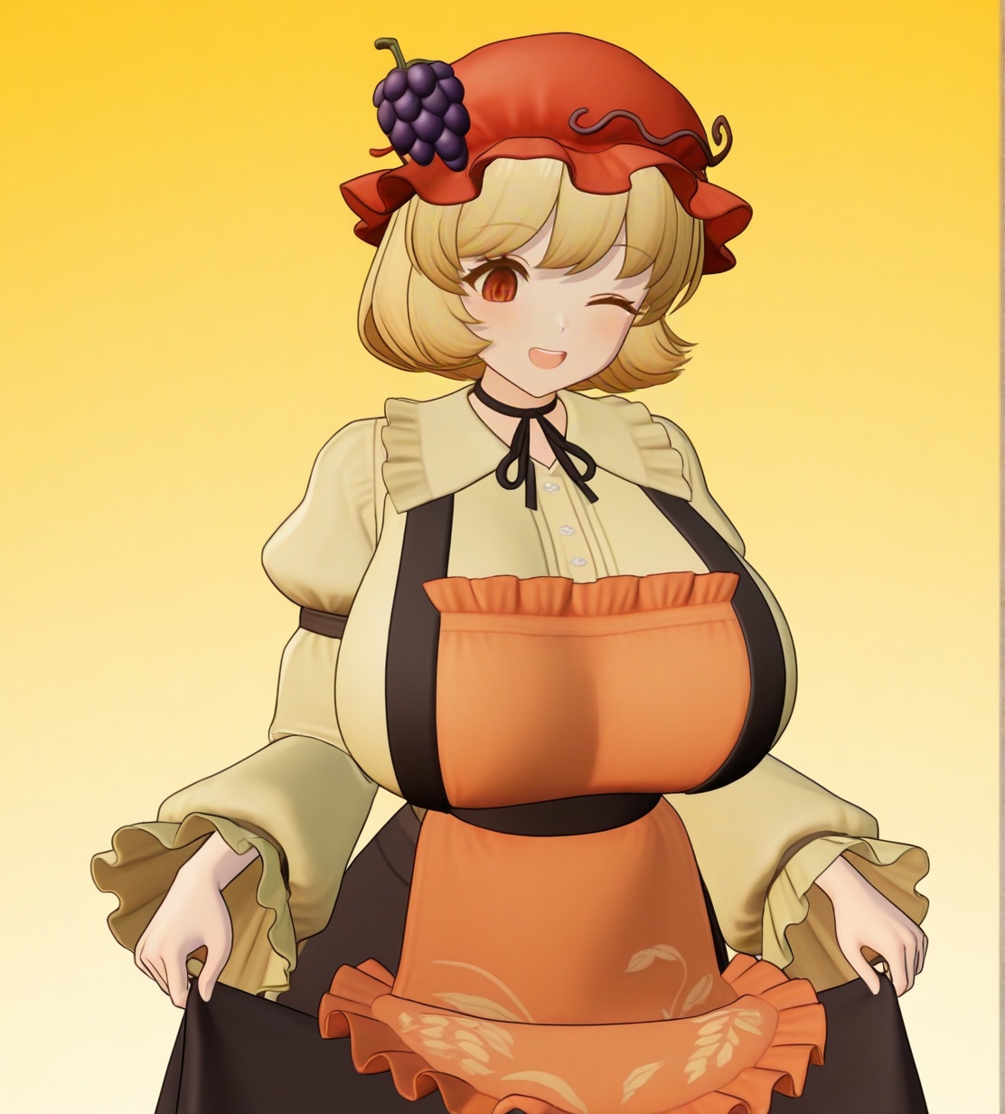 1girl,  aki minoriko,  wild hips on Tensor.Art