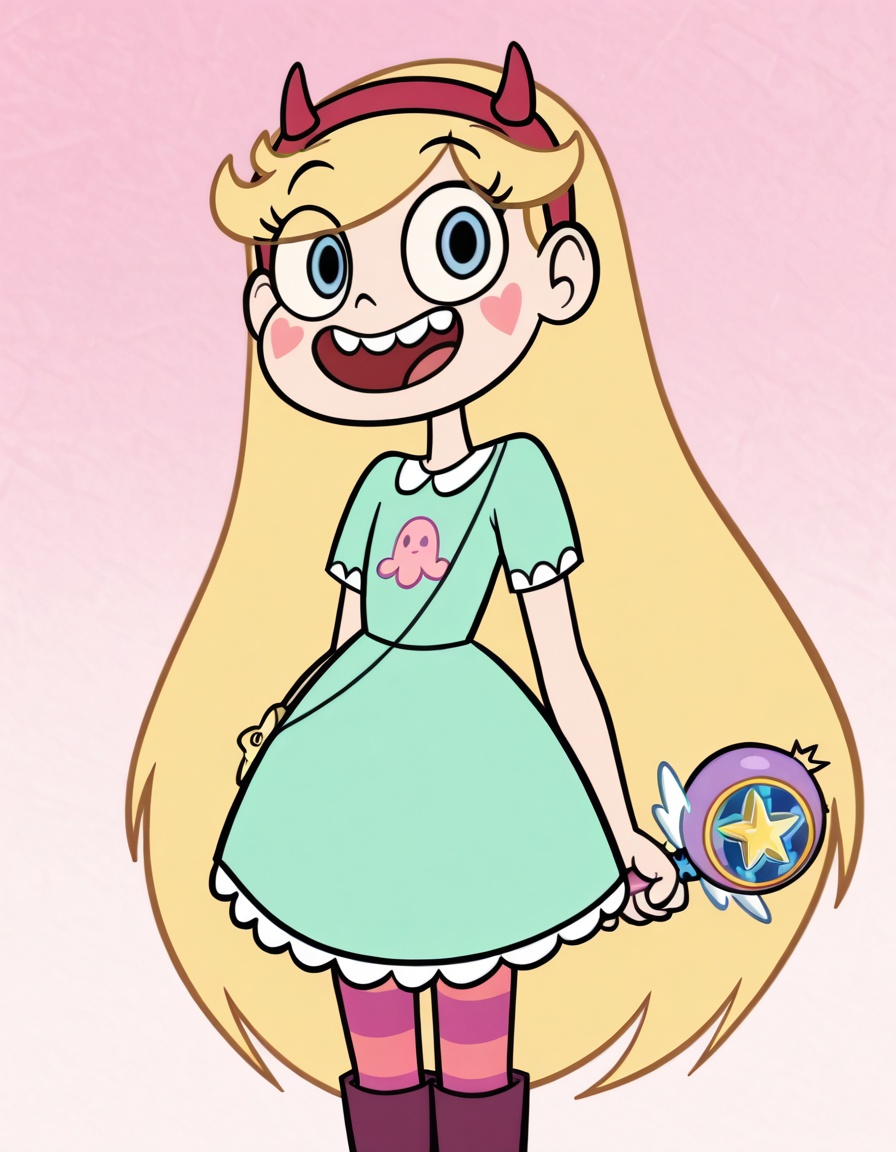 starbutterfly,  1girl,  blonde hair on Tensor.Art