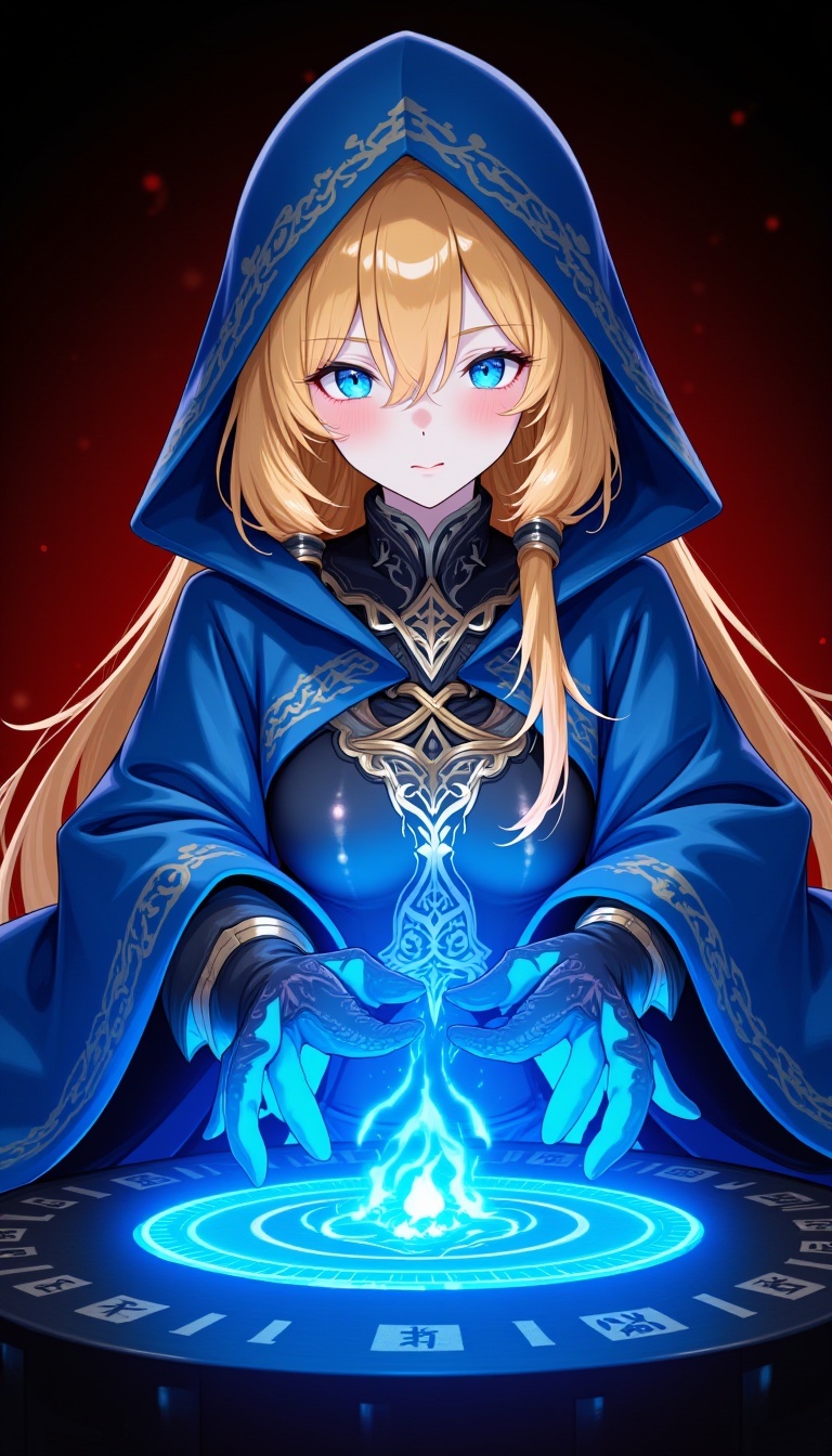 1girl,  blonde hair,  blue eyes on Tensor.Art