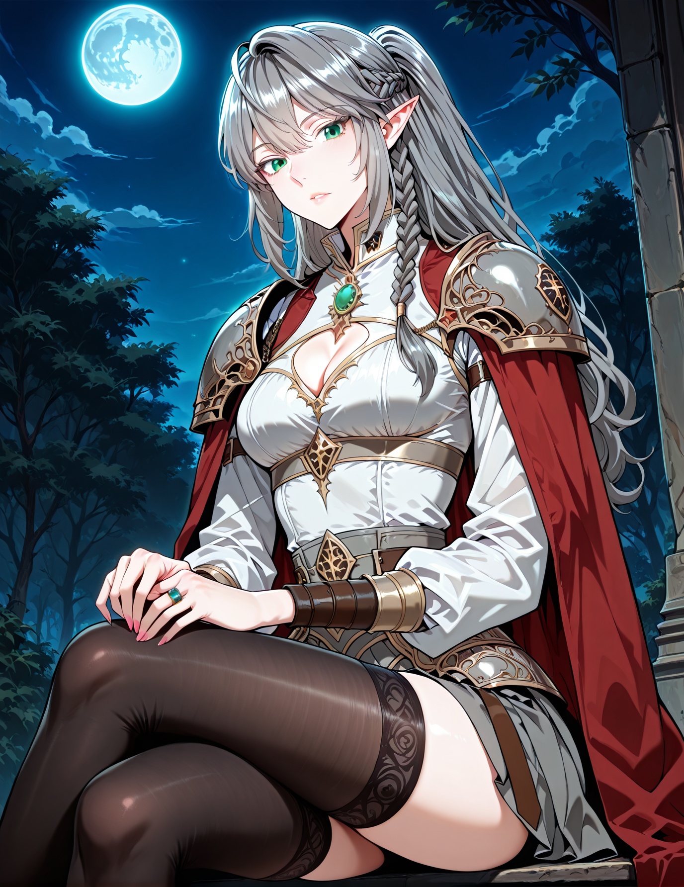 1 girl,  solo,  elf on Tensor.Art