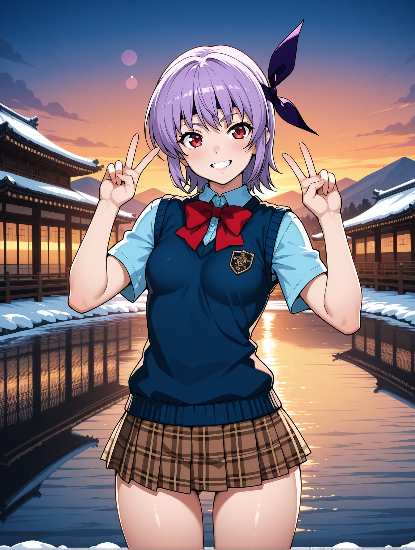ayane,  small breasts,  headband on Tensor.Art
