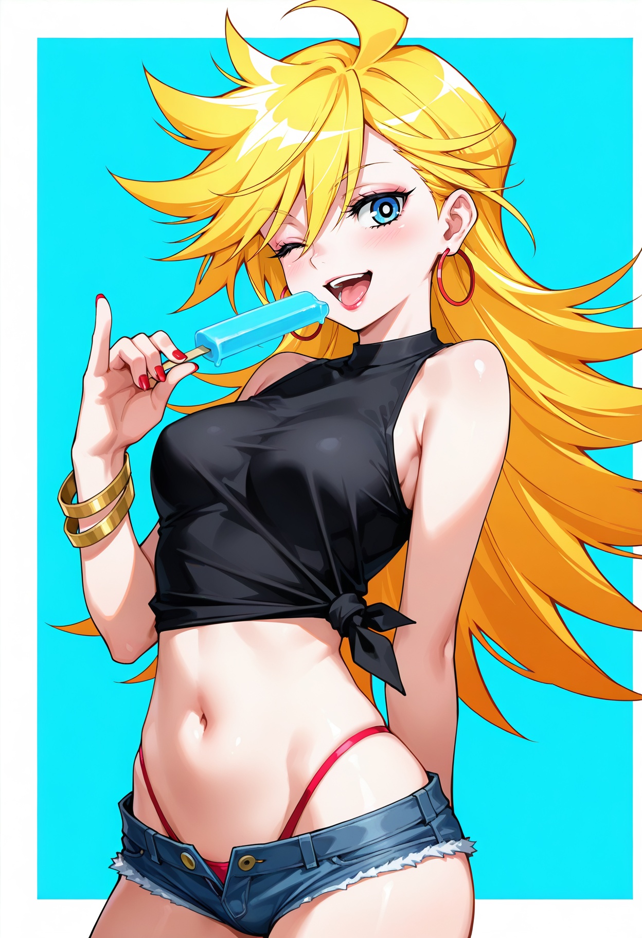 1girl,  panty \(psg\),  panty & stocking with garterbelt on Tensor.Art
