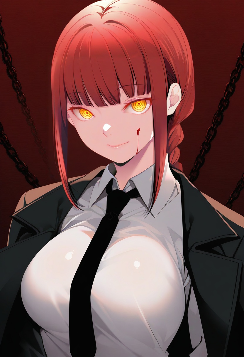 1girl,  makima \(chainsaw man\),  artist:xiaolumiaoliya on Tensor.Art