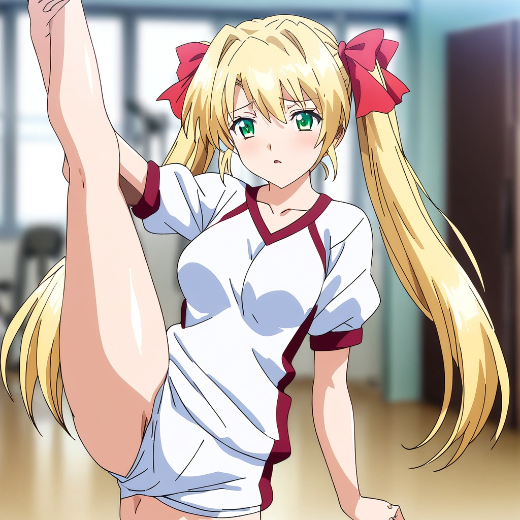 akehime saki,  twintails,  blonde hair on Tensor.Art
