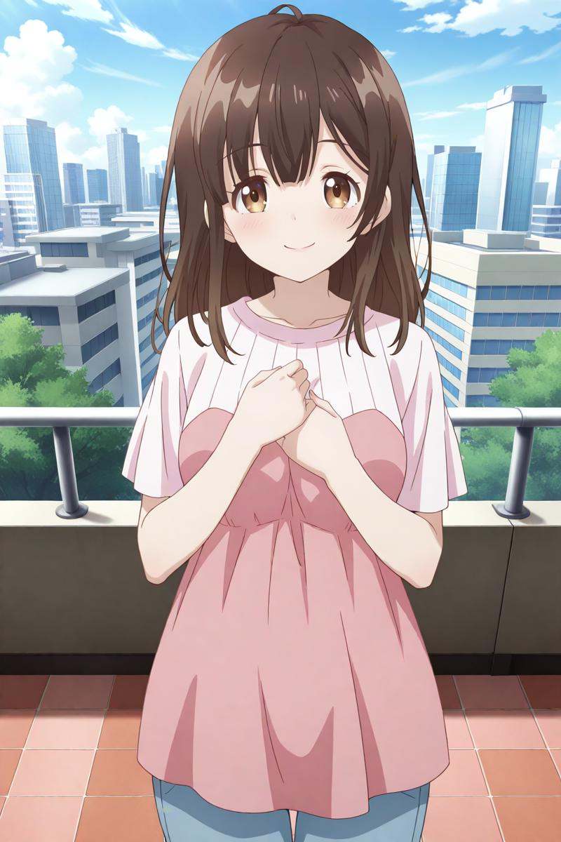anime screenshot,  hige wo soru. soshite joshikousei wo hirou,  ogiwara sayu on Tensor.Art