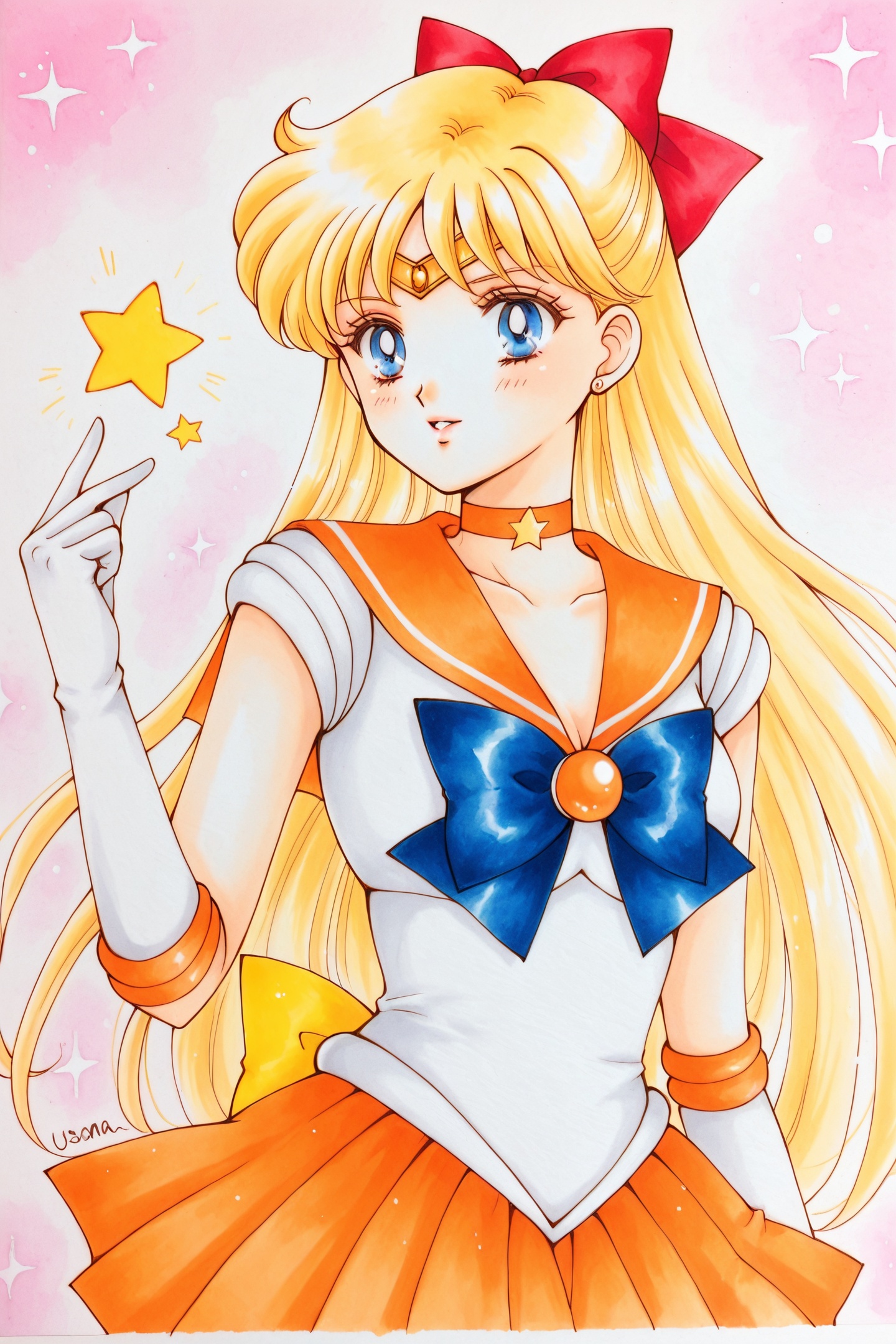 usana_moon Style,  1girl,  sailor venus on Tensor.Art
