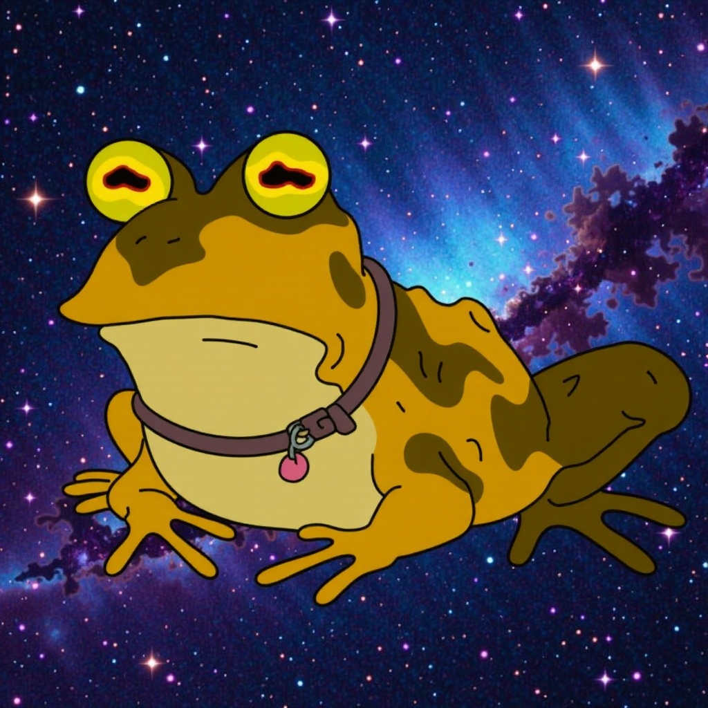 PHOTO OF HYPNOTOAD IN GALAXY on Tensor.Art
