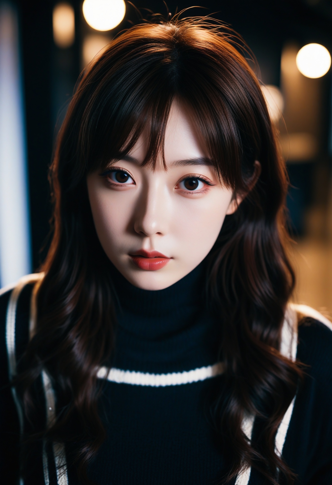 portrait photo of 23 years old J-pop woman,  pale skin,  (pout on Tensor.Art