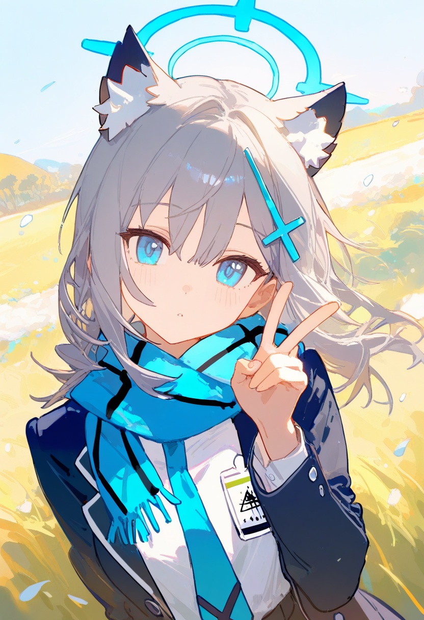1girl,  shiroko \(blue archive\),  blue archive on Tensor.Art