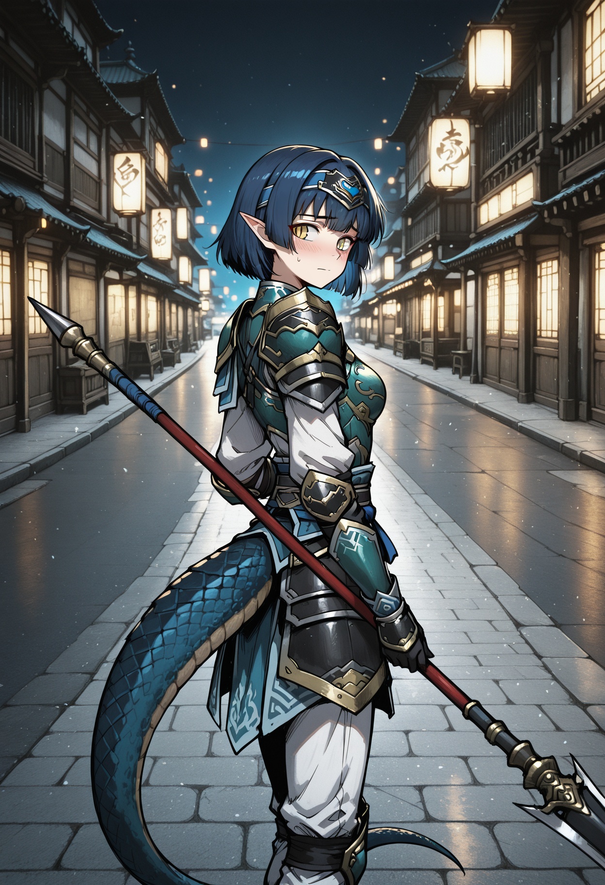 solo,  1girl,  pointed ears on Tensor.Art