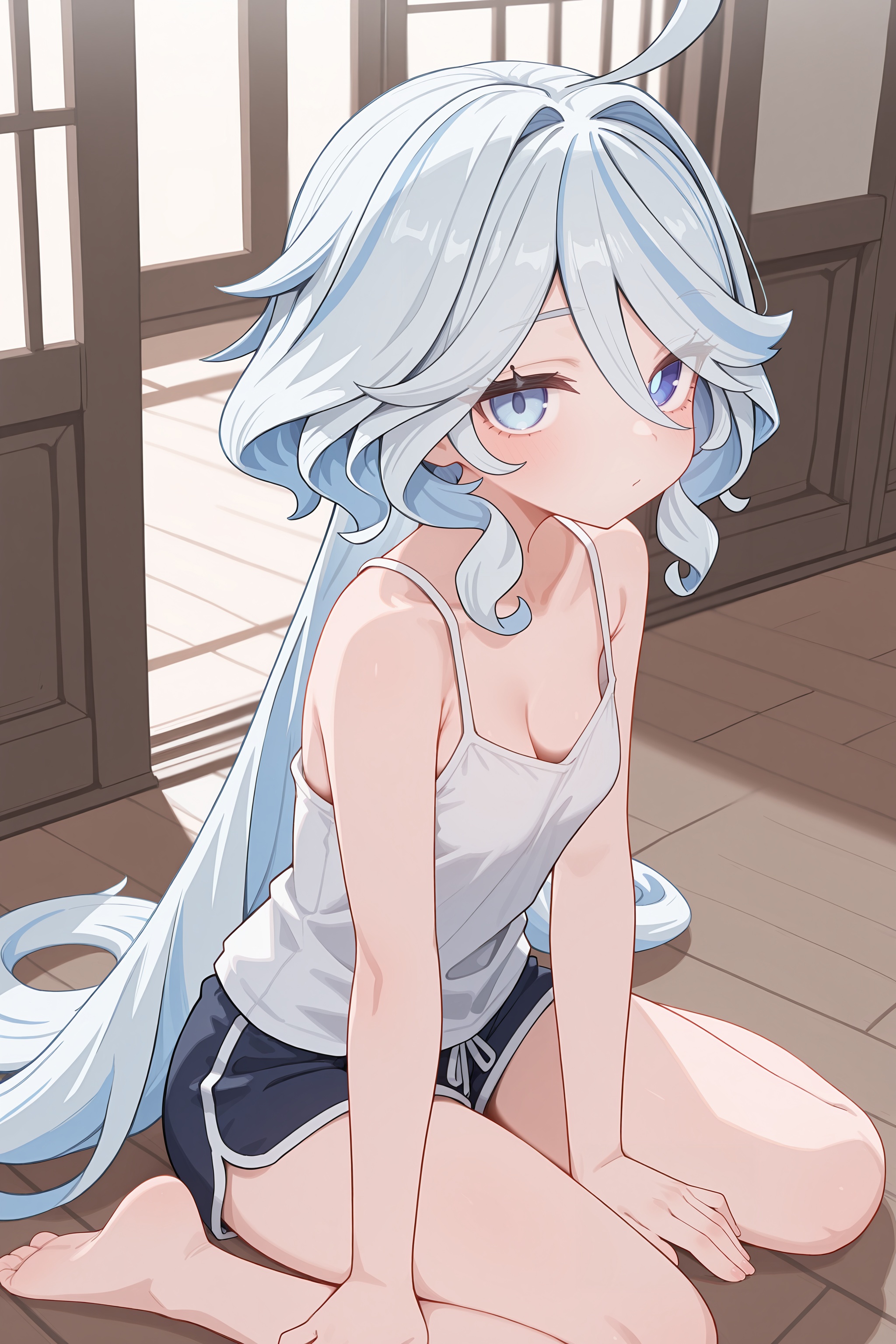 1girl,  furina \(genshin impact\),  heterochromia on Tensor.Art