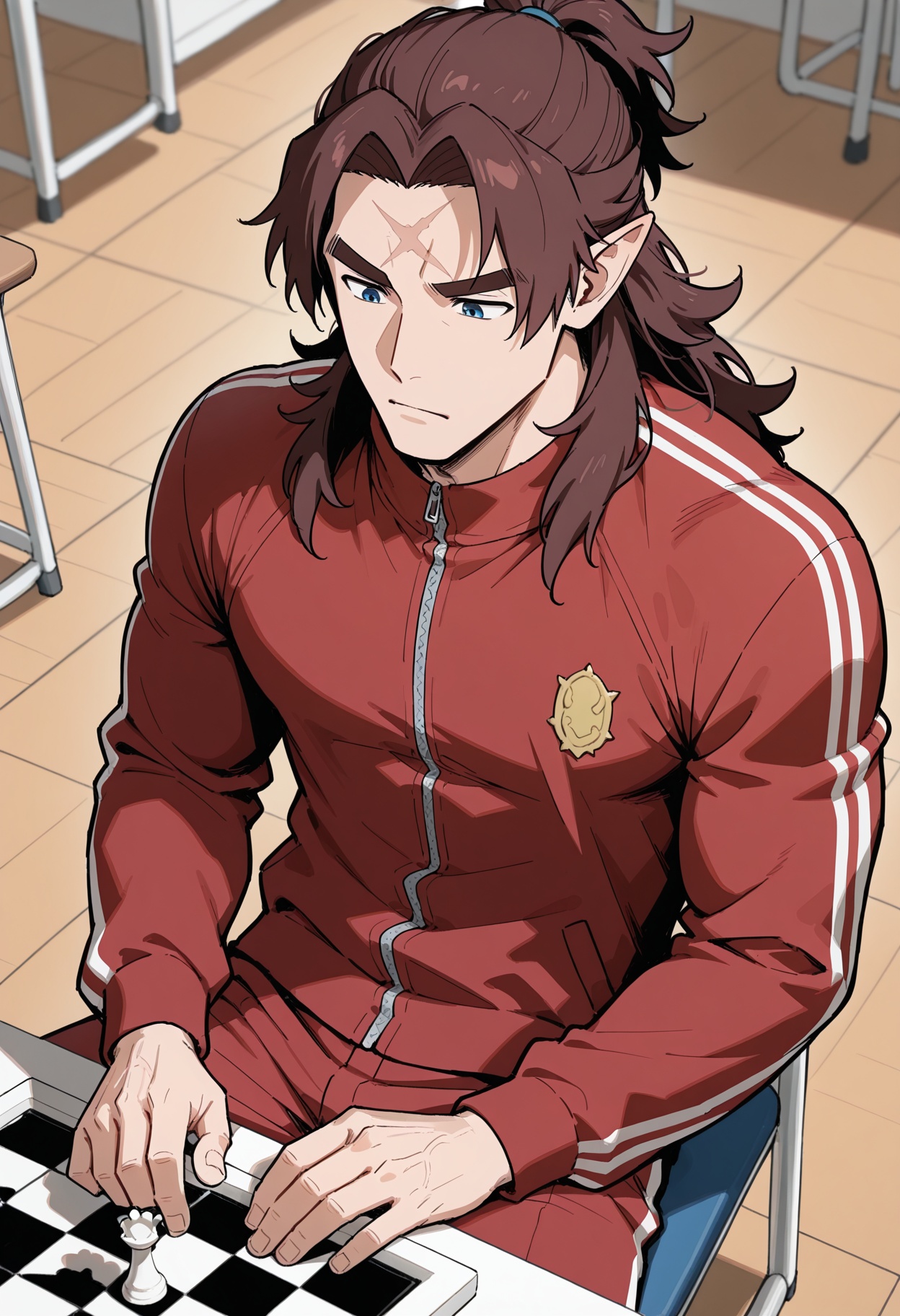 solo,  1boy,  long hair on Tensor.Art