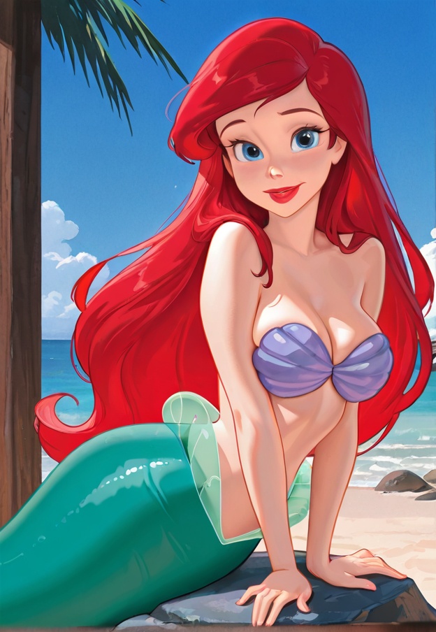 ariel,  1girl,  solo on Tensor.Art