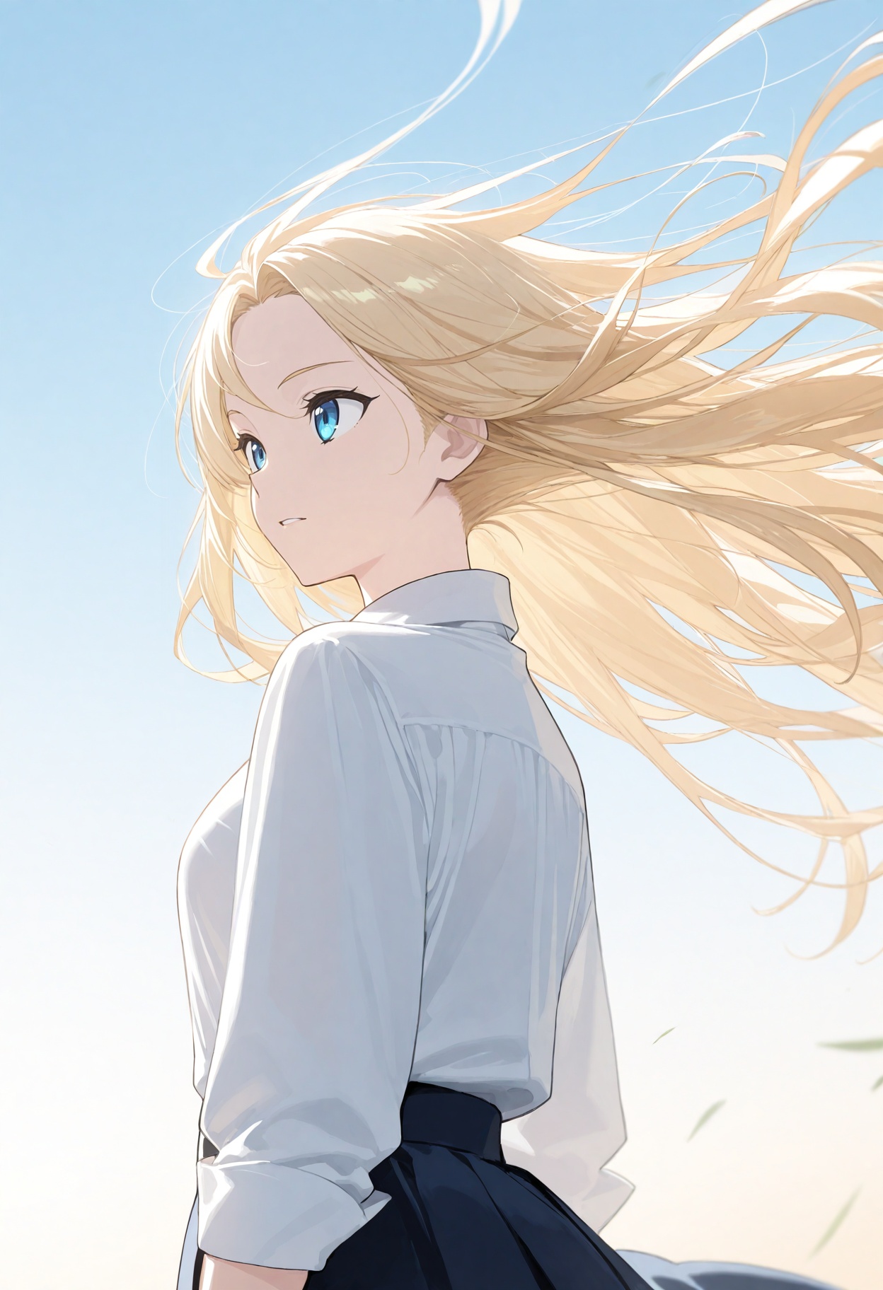 1girl,  blue eyes,  blonde long hair on Tensor.Art