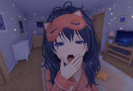 SleepyMita,  1girl,  messy hair on Tensor.Art