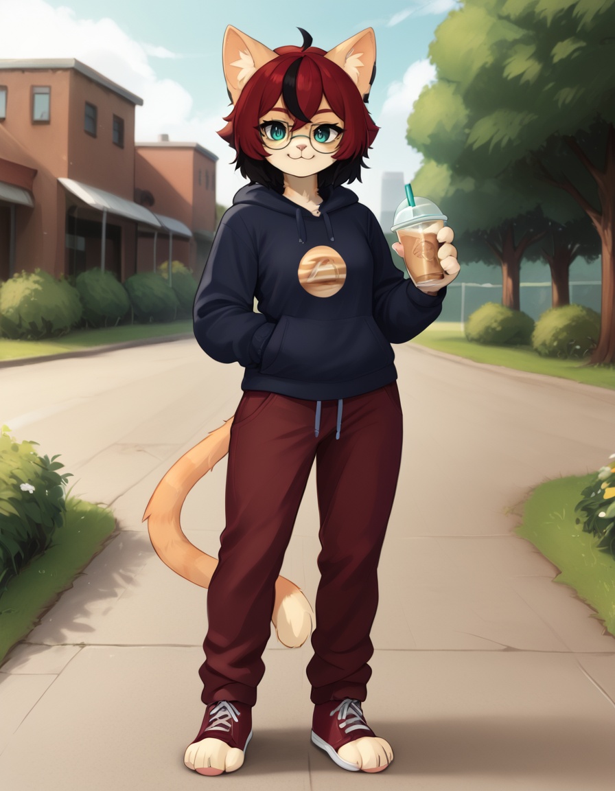 outdoors,  full body,  smile on Tensor.Art