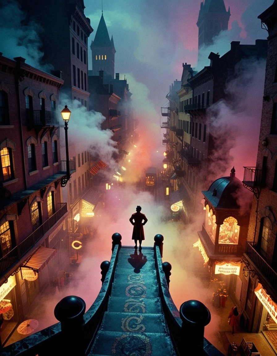 OhSoWeird,  SuspiriaStyle,  carnival in the city on Tensor.Art